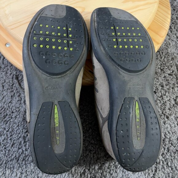 Clarks Wave Wheel Walking Shoe Womens Size 11 Brown Leather Casual Sneaker - Picture 8 of 8